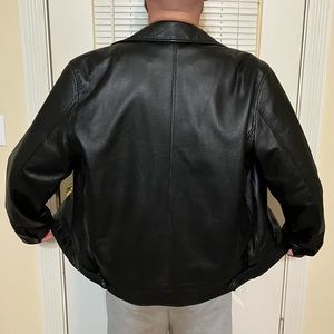 SOFT Columbia Sportswear black genuine leather jacket men’s medium